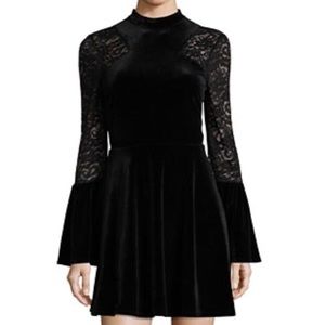 Velvet and lace dress!